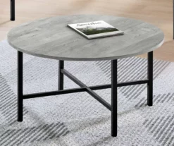 Monarch Round 3-Piece Occasional Table Set -Storage supplies store 810542425 3