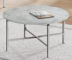 Monarch Round 3-Piece Occasional Table Set -Storage supplies store 810542427 3