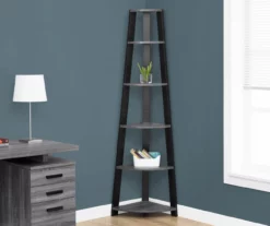 Monarch 5-Shelf Etagere Corner Bookcase -Storage supplies store 810542444 1