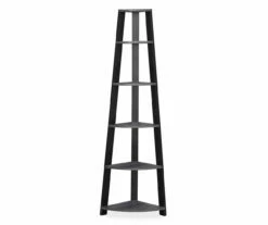 Monarch 5-Shelf Etagere Corner Bookcase -Storage supplies store 810542444 2
