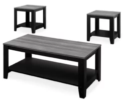 Monarch 3-Piece Occasional Table Set -Storage supplies store 810542464 2