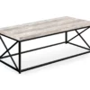 Taupe Reclaimed Wood Look Coffee Table -Storage supplies store 810542470 2 1