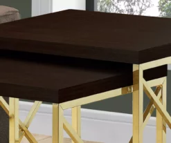 Monarch 2-Piece Nesting Accent Table Set -Storage supplies store 810542486 3