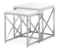 Monarch 2-Piece Nesting Accent Table Set -Storage supplies store 810542488 2