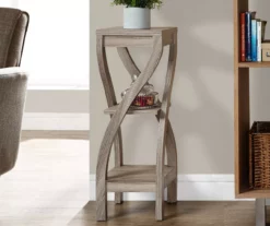 Monarch 3-Tier Twisted Leg Side Table -Storage supplies store 810542508 1