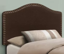 Monarch Faux Leather Button Tufted Headboard 28 Monarch Faux Leather Button Tufted Headboard -Storage supplies store 810542525 1