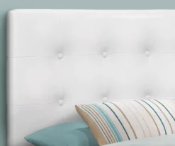 Monarch Faux Leather Button Tufted Headboard 32 Monarch Faux Leather Button Tufted Headboard -Storage supplies store 810542528 3