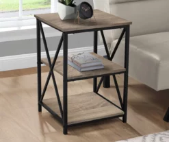 Monarch 3-Tier Accent Table -Storage supplies store 810542547 1