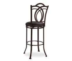 Dakota Brown Metal Faux Leather Upholstered Bar Stool 8 Dakota Brown Metal Faux Leather Upholstered Bar Stool -Storage supplies store 810543040 4