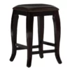 Dallas Wenge Brown Square Top Wood Nailhead Counter Stool -Storage supplies store 810543041 A0 1