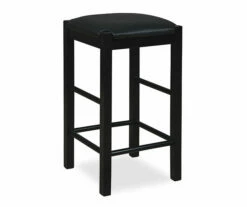 Bay Faux Leather & Wood Counter Stools, 2-Pack -Storage supplies store 810543042 1