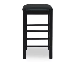 Bay Faux Leather & Wood Counter Stools, 2-Pack -Storage supplies store 810543042 5