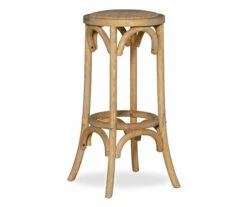Franklin 30" Backless Woven Ratten Bar Stool -Storage supplies store 810543045 1