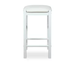 Bay Faux Leather & Wood Counter Stools, 2-Pack -Storage supplies store 810543048 3