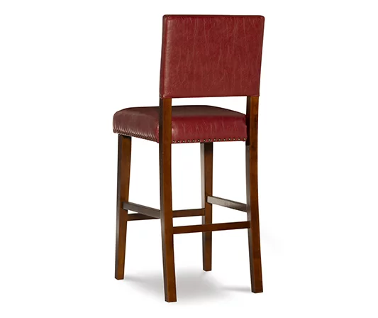 Lanier 45.5" Faux Leather Nailhead Bar Stool 7 Lanier 45.5" Faux Leather Nailhead Bar Stool - Image 5