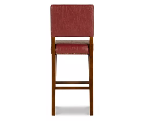 Lanier 45.5" Faux Leather Nailhead Bar Stool 8 Lanier 45.5" Faux Leather Nailhead Bar Stool - Image 6