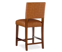 Lanier Caramel Upholstered Wood Nailhead Counter Stool -Storage supplies store 810543061 4