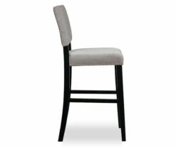 Marianna Dark Gray Washed Upholstered Velvet Bar Stool 6 Marianna Dark Gray Washed Upholstered Velvet Bar Stool -Storage supplies store 810543063 4