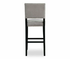 Marianna Dark Gray Washed Upholstered Velvet Bar Stool 7 Marianna Dark Gray Washed Upholstered Velvet Bar Stool -Storage supplies store 810543063 5
