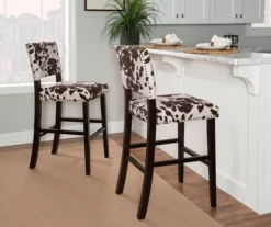 Marianne 44.75" Cow Print Upholstered Bar Stool 14 Marianne 44.75" Cow Print Upholstered Bar Stool -Storage supplies store 810543065 2