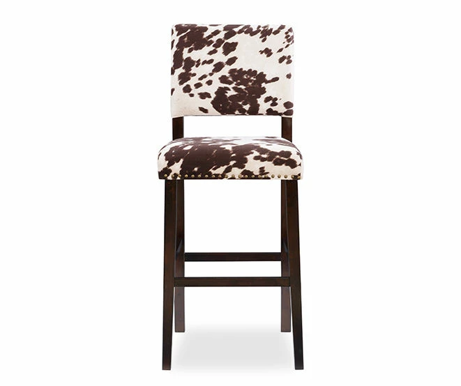 Marianne 44.75" Cow Print Upholstered Bar Stool 6 Marianne 44.75" Cow Print Upholstered Bar Stool - Image 4