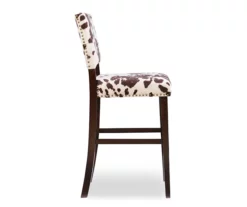 Marianne 44.75" Cow Print Upholstered Bar Stool 16 Marianne 44.75" Cow Print Upholstered Bar Stool -Storage supplies store 810543065 4
