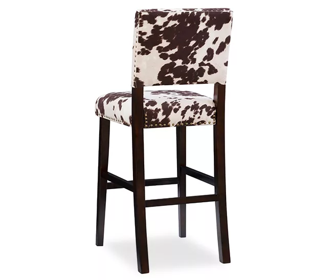 Marianne 44.75" Cow Print Upholstered Bar Stool 8 Marianne 44.75" Cow Print Upholstered Bar Stool - Image 6