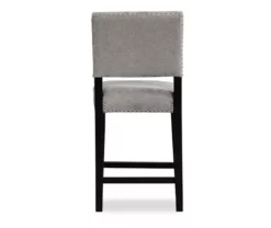 Marianna Dark Gray Washed Upholstered Velvet Counter Stool 6 Marianna Dark Gray Washed Upholstered Velvet Counter Stool -Storage supplies store 810543071 4