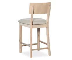 Jessie Gray Wash Upholstered Wood Counter Stool -Storage supplies store 810543076 5