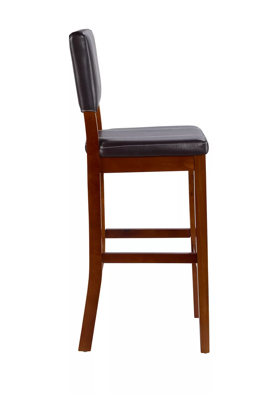 Jackson 45" Faux Leather Bar Stool 5 Jackson 45" Faux Leather Bar Stool - Image 3
