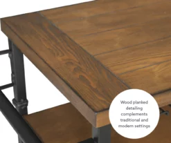 Patrick 2-Tier Wood & Metal Wine Cart -Storage supplies store 810543090 A0 10