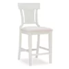 Rider Whitewash Upholstered Wood Counter Stool -Storage supplies store 810543091 1