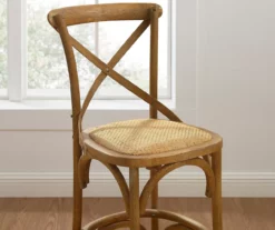 Everlie Gray Wash Curved Wood Padded Counter Stool -Storage supplies store 810543093 A0 10