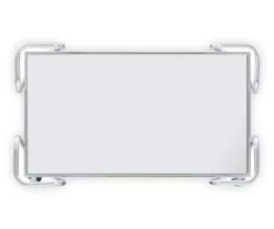 Hampton Silver 2-Shelf Rolling Steel Bar Cart -Storage supplies store 810543098 5