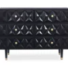 Urban Fresh Black & Gold 6-Drawer Textured Geometric Dresser -Storage supplies store 810543103 3
