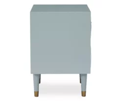 Urban Fresh Gray & Gold 2-Drawer Textured Geometric Nightstand 10 Urban Fresh Gray & Gold 2-Drawer Textured Geometric Nightstand -Storage supplies store 810543104 4