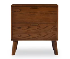 Shay Walnut 2-Drawer Wood Nightstand 7 Shay Walnut 2-Drawer Wood Nightstand -Storage supplies store 810543116 3