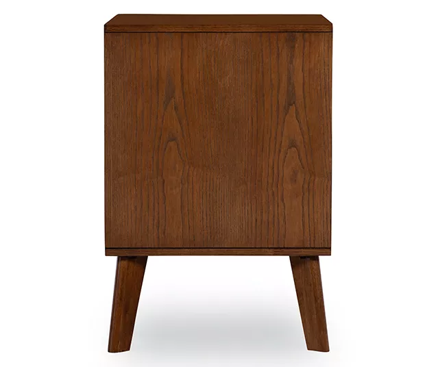 Shay Walnut 2-Drawer Wood Nightstand 5 Shay Walnut 2-Drawer Wood Nightstand - Image 3