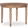 Paden Light Natural Brown Round Wooden Dining Table -Storage supplies store 810543118 1