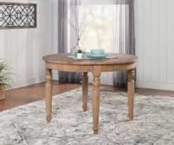 Paden Light Natural Brown Round Wooden Dining Table 8 Paden Light Natural Brown Round Wooden Dining Table -Storage supplies store 810543118 2