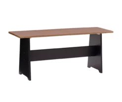 Atrium Black & Pecan 3-Piece Wooden Breakfast Nook Set 19 Atrium Black & Pecan 3-Piece Wooden Breakfast Nook Set -Storage supplies store 810543121 A0 2