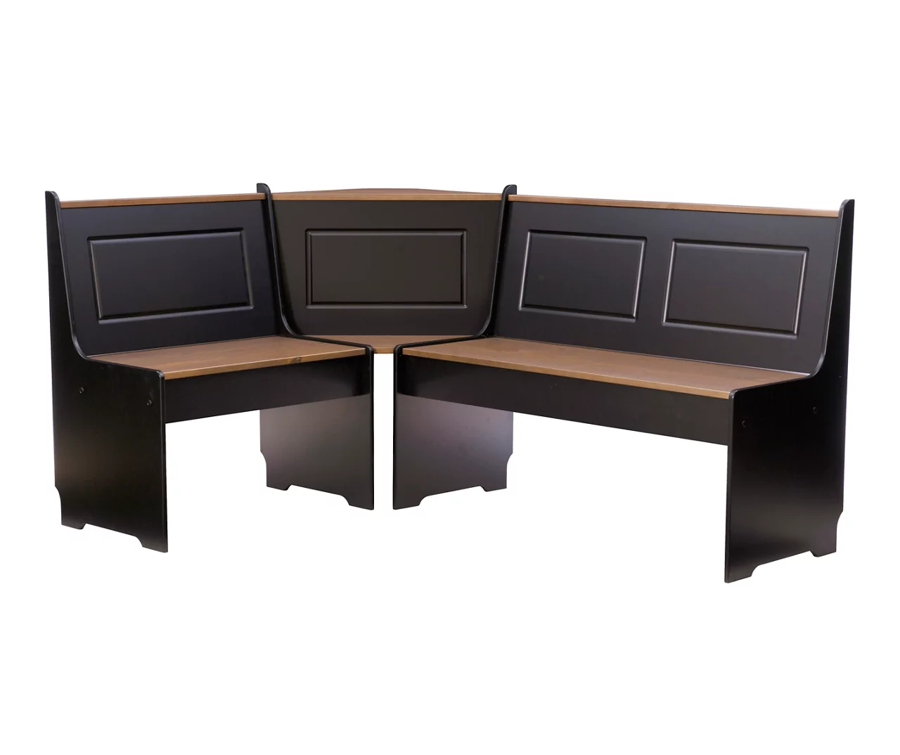 Atrium Black & Pecan 3-Piece Wooden Breakfast Nook Set 9 Atrium Black & Pecan 3-Piece Wooden Breakfast Nook Set - Image 7