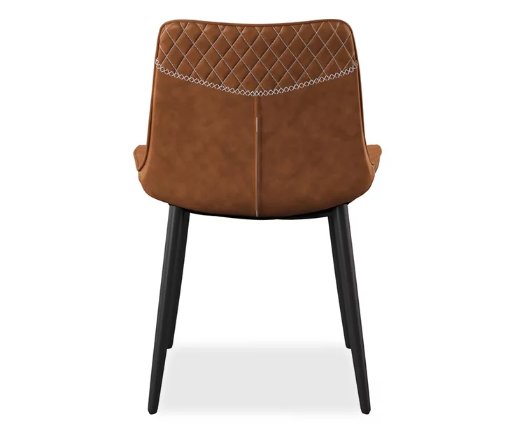 Trace Brown 2-Piece Faux Leathered Upholstered Dining Chair Set 5 Trace Brown 2-Piece Faux Leathered Upholstered Dining Chair Set - Image 3