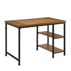 Patrick Ash 2-Shelf Writing Desk -Storage supplies store 810543137 1 1