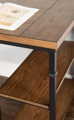 Patrick Ash 2-Shelf Writing Desk -Storage supplies store 810543137 3