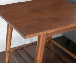 Presley Brown 2-Tier Slatted Wood End Table 15 Presley Brown 2-Tier Slatted Wood End Table -Storage supplies store 810543147 A8 7