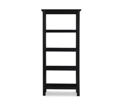 Richland Black 4-Shelf Bookcase 9 Richland Black 4-Shelf Bookcase -Storage supplies store 810543156 3