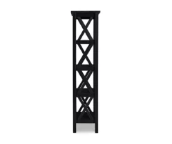 Richland Black 4-Shelf Bookcase 10 Richland Black 4-Shelf Bookcase -Storage supplies store 810543156 4