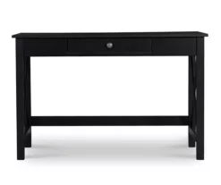Richland Black 1-Drawer Wood X Leg Wood End Table -Storage supplies store 810543158 3