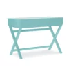 Kari Turquoise Lift-Top Campaign Desk 1 Kari Turquoise Lift-Top Campaign Desk -Storage supplies store 810543172 1